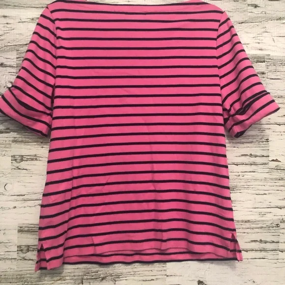 LRL Ralph Lauren pink and black top - Picture 2 of 7